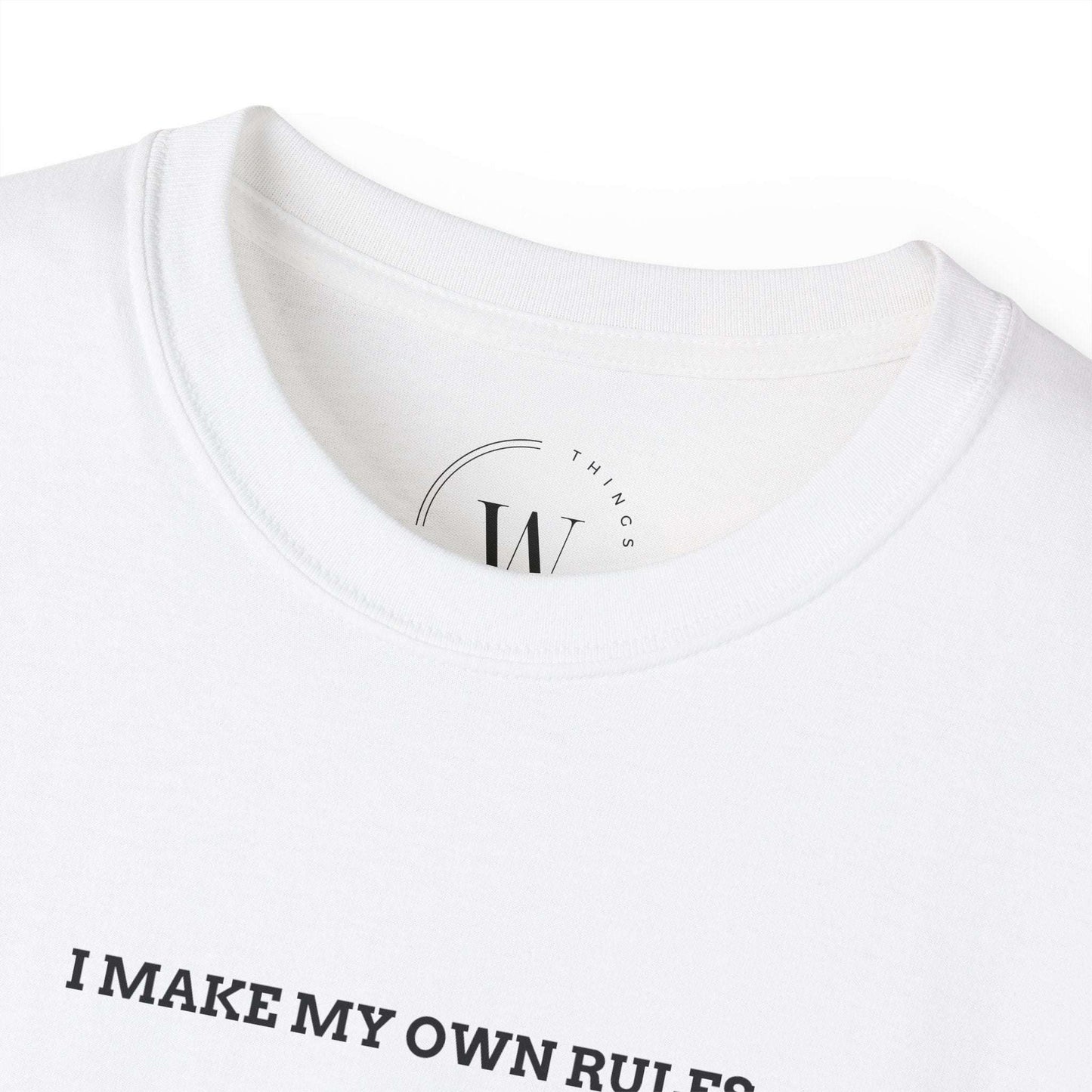 Ich mache meine eigenen Regeln Unisex T-Shirt | Mutiges & UnabhÀngiges Grafik Tee | Rebel Mindset Shirt | Statement Streetwear WTHINGS - Ich mache meine eigenen Regeln Unisex T-Shirt | Mutiges & UnabhÀngiges Grafik Tee | Rebel Mindset Shirt | Statement Streetwear