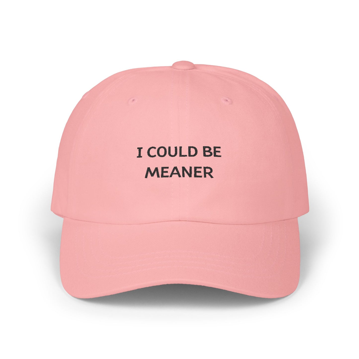 I could be meaner Cap Freche & coole Baseballmütze für alle mit einem scharfen Humor 100% Baumwolle, verstellbar, bequem WTHINGS - I could be meaner Cap Freche & coole Baseballmütze für alle mit einem scharfen Humor 100% Baumwolle, verstellbar, bequem