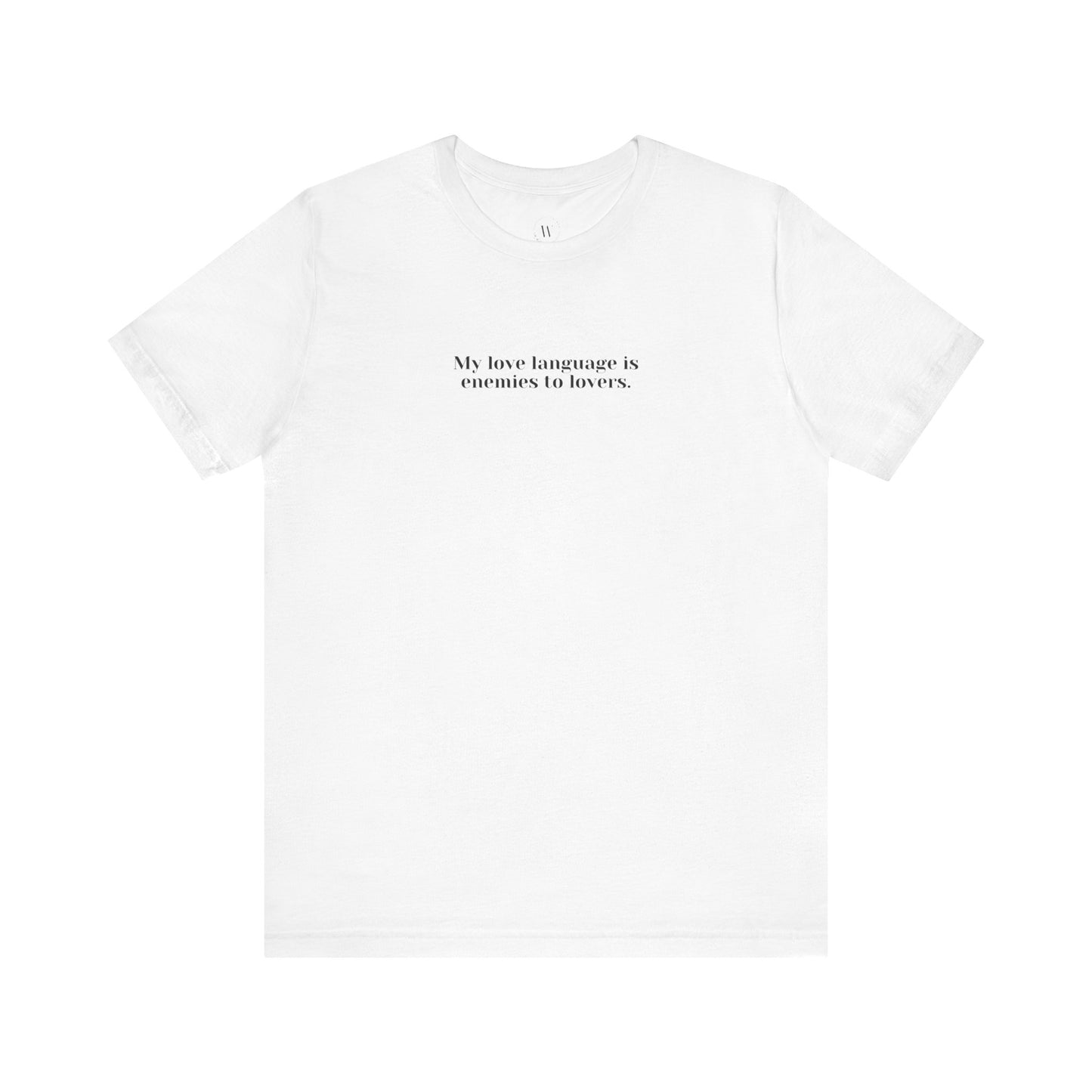 My Love Language is Enemies to Lovers Funny Bookish Romance T-Shirt | Romantasy Trope Tee | Dark Fantasy Book Lover Shirt WTHINGS - My Love Language is Enemies to Lovers Funny Bookish Romance T-Shirt | Romantasy Trope Tee | Dark Fantasy Book Lover Shirt