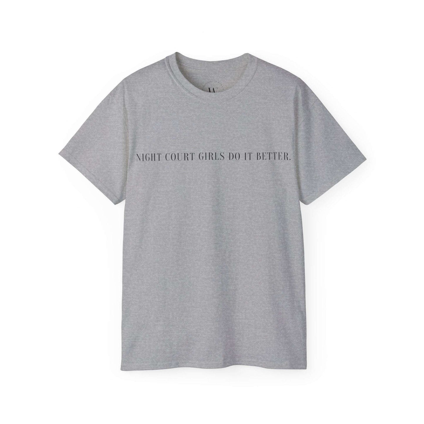 T-Shirt mit Spruch "Night Court Girls Do It Better" WTHINGS - T-Shirt mit Spruch "Night Court Girls Do It Better"