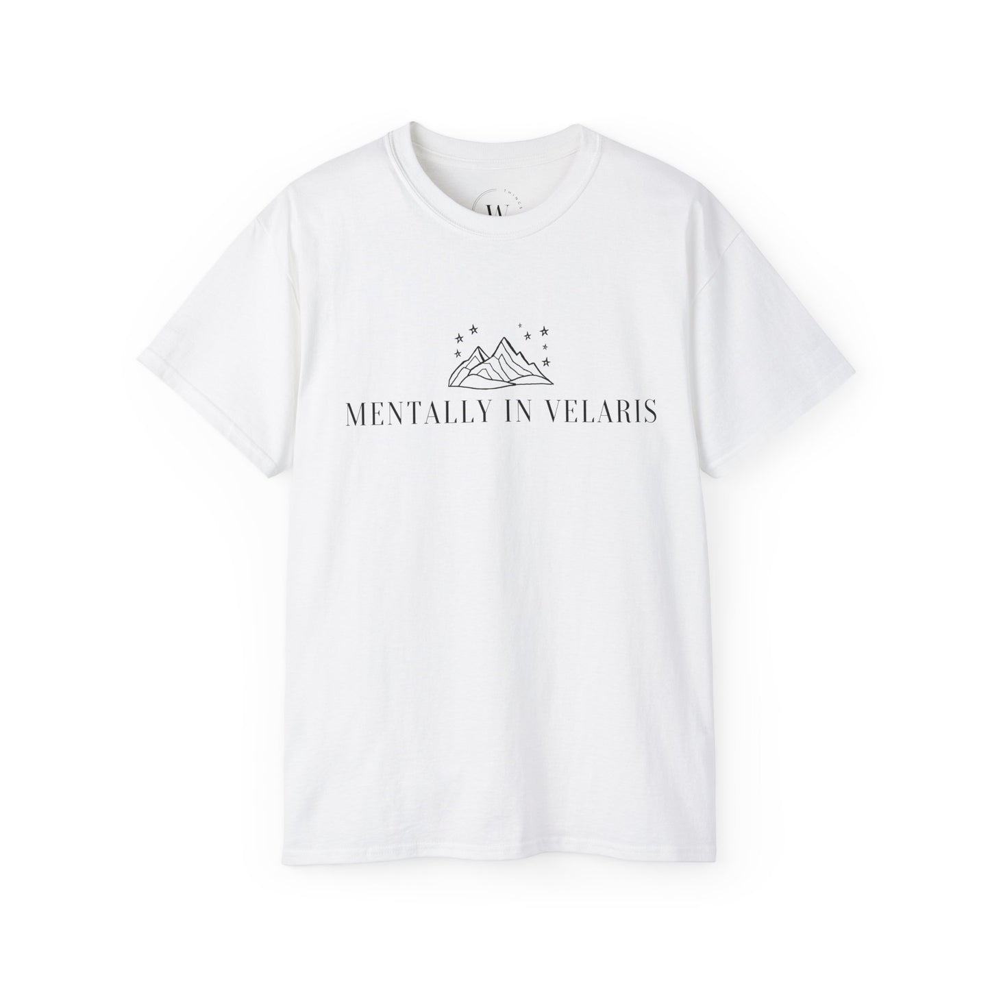 T-Shirt mit Spruch "Mentally in Velaris" WTHINGS - T-Shirt mit Spruch "Mentally in Velaris"