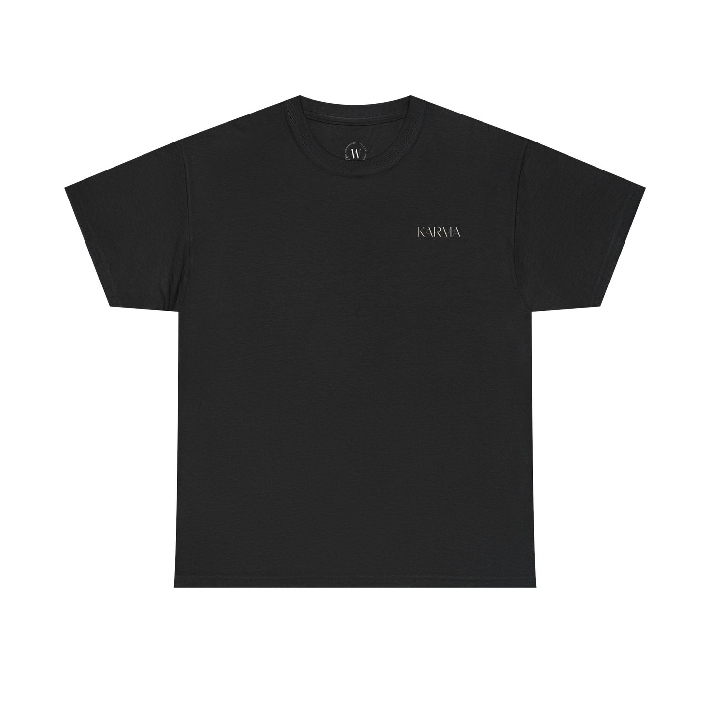 T-Shirt mit Karma und Blumen Design WTHINGS - T-Shirt mit Karma und Blumen Design