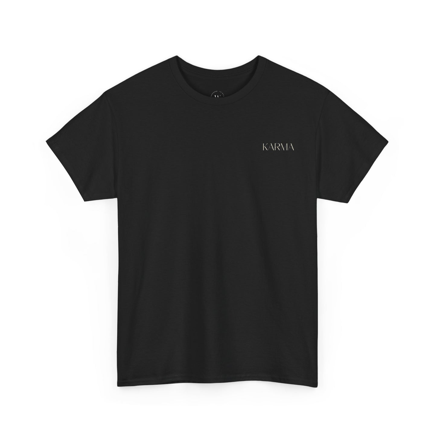 T-Shirt mit Karma und Blumen Design WTHINGS - T-Shirt mit Karma und Blumen Design