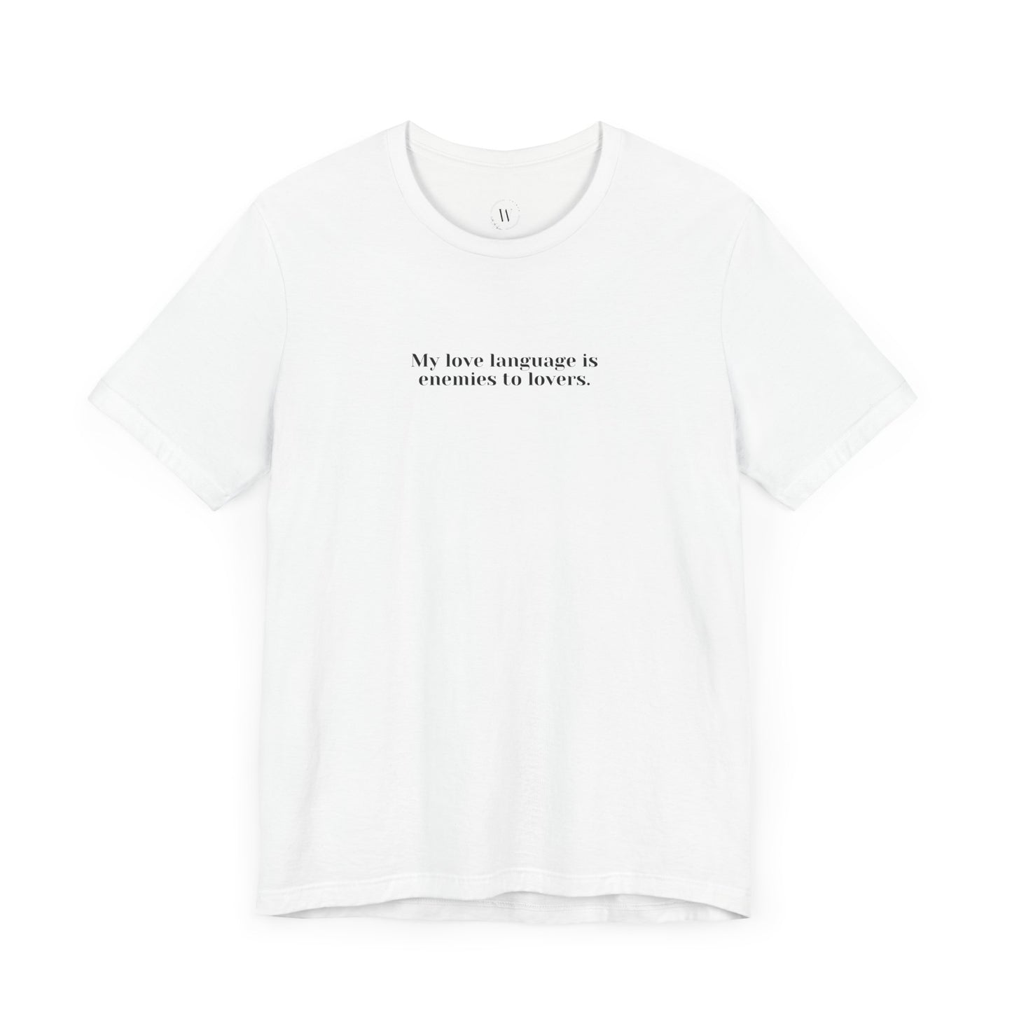 My Love Language is Enemies to Lovers Funny Bookish Romance T-Shirt | Romantasy Trope Tee | Dark Fantasy Book Lover Shirt WTHINGS - My Love Language is Enemies to Lovers Funny Bookish Romance T-Shirt | Romantasy Trope Tee | Dark Fantasy Book Lover Shirt