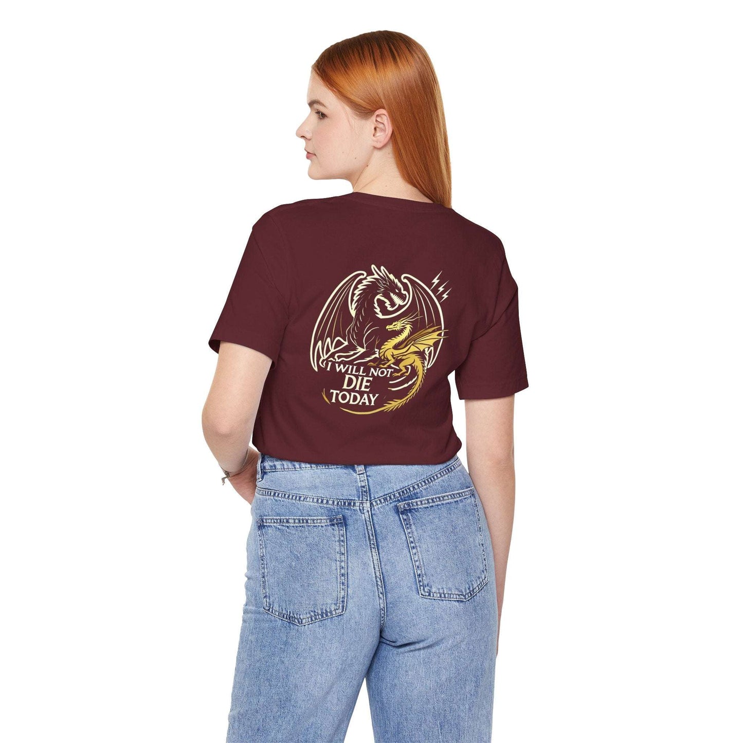 T-Shirt Tairn und Andarna "I will not die today" WTHINGS - T-Shirt Tairn und Andarna "I will not die today"