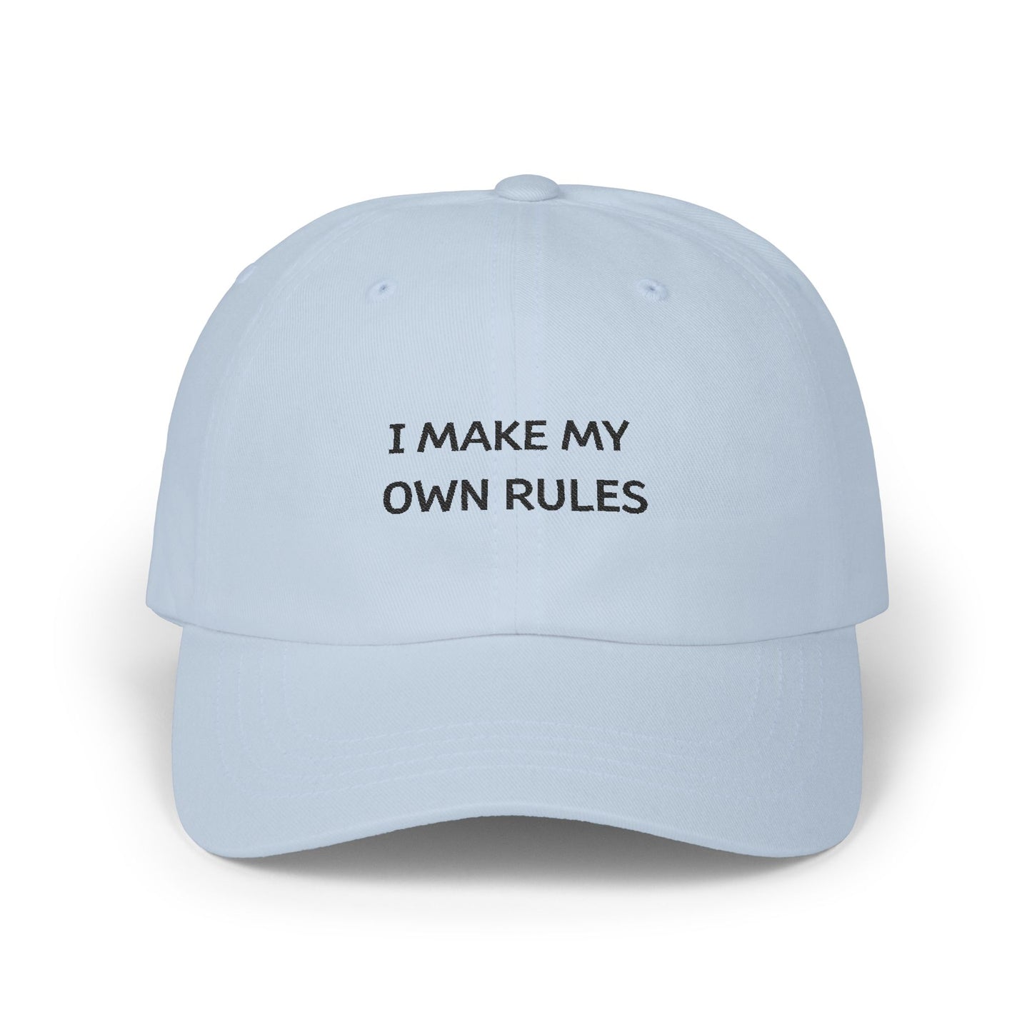 I make my own rules Cap Coole Baseballmütze für Selbstbestimmer & Rebell*innen 100% Baumwolle, verstellbar, bequem WTHINGS - I make my own rules Cap Coole Baseballmütze für Selbstbestimmer & Rebell*innen 100% Baumwolle, verstellbar, bequem