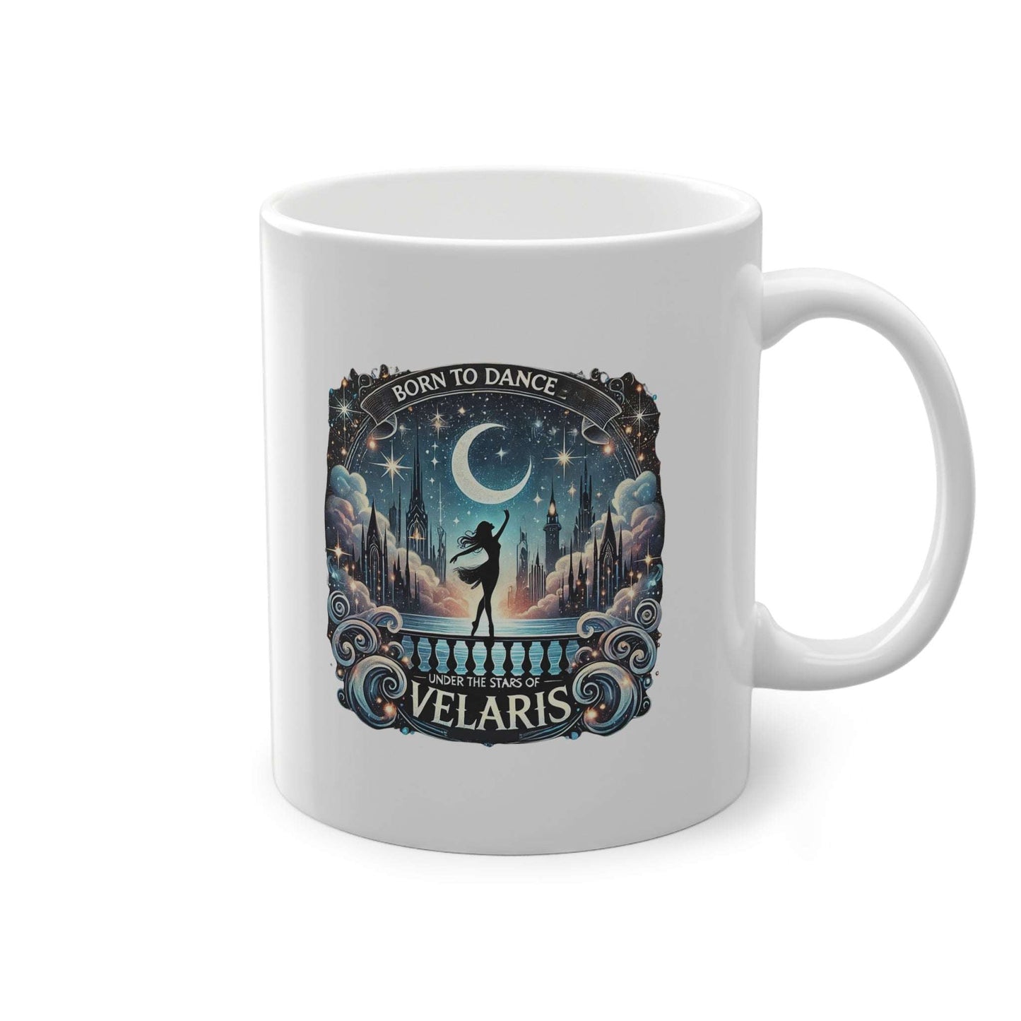 Born to Dance Under the Stars of Velaris ACOTAR Fantasy Mug | Night Court Aesthetic | Bookish Gift for Readers & Dreamers WTHINGS - Born to Dance Under the Stars of Velaris ACOTAR Fantasy Mug | Night Court Aesthetic | Bookish Gift for Readers & Dreamers