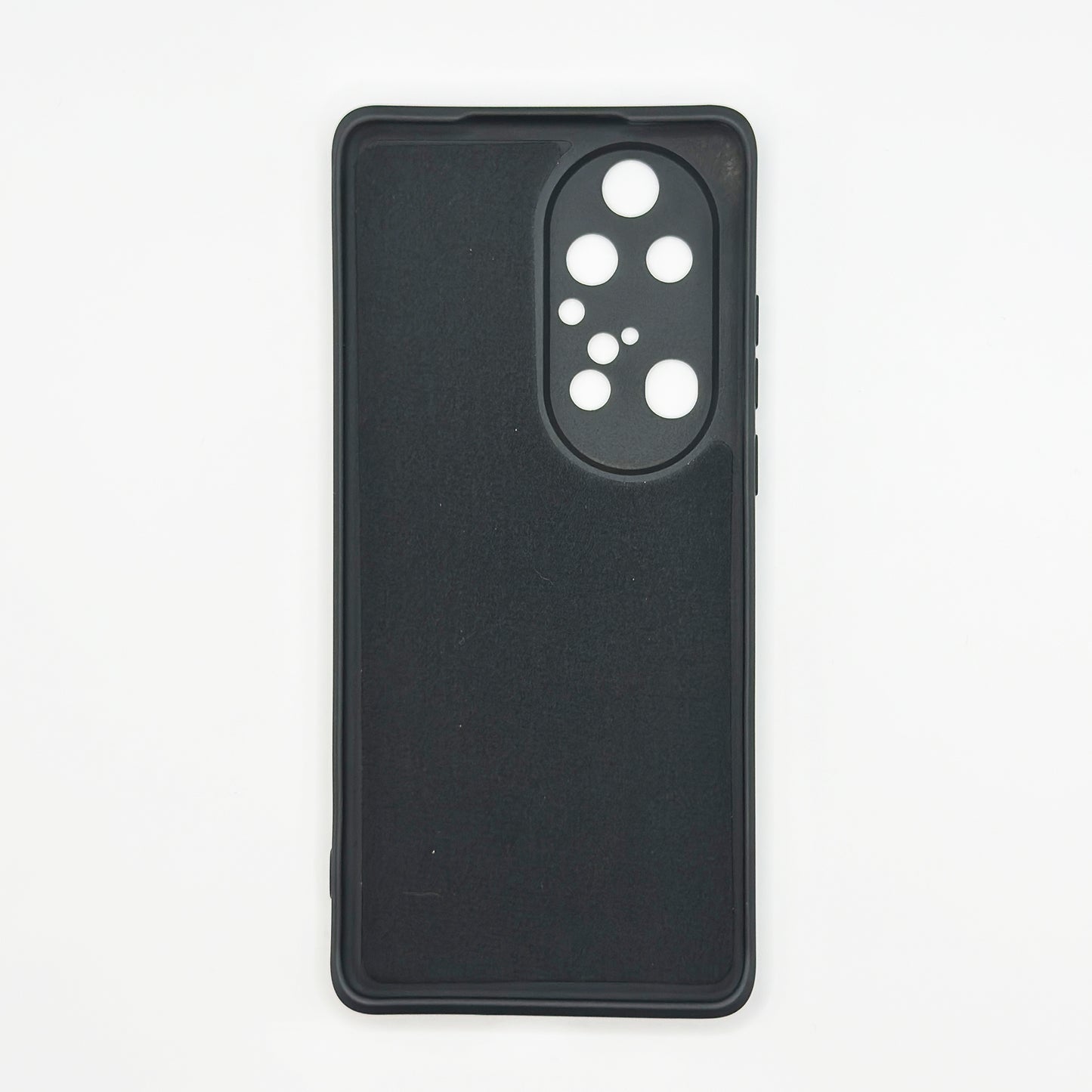 Handyhülle für Huawei P50, schwarz mit Samtschutz WTHINGS - Handyhülle für Huawei P50, schwarz mit Samtschutz