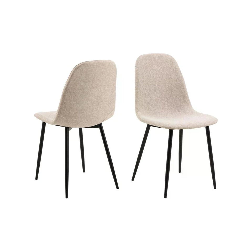 AC Design Stuhl Celia 4 Stück, Beige WTHINGS - AC Design Stuhl Celia 4 Stück, Beige