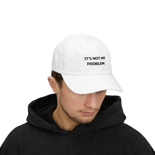 WTHINGS - its not my problem Cap  Freche Baseballmütze für alle, die ihren eigenen Weg gehen  100% Baumwolle, verstellbar, bequem