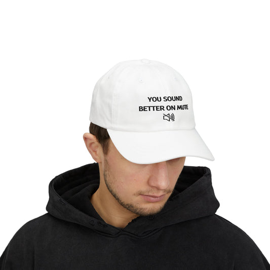 WTHINGS - Cap mit Spruch "You sound better on mute"