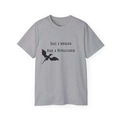 Save a Dragon Ride a Wingleader T-Shirt |  Xaden Riorson | Fourth Wing, Iron Flame, Onyx Storm Fans | Romantasy Tee | Book Boyfriend