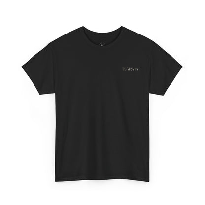 T-Shirt mit Karma und Blumen Design