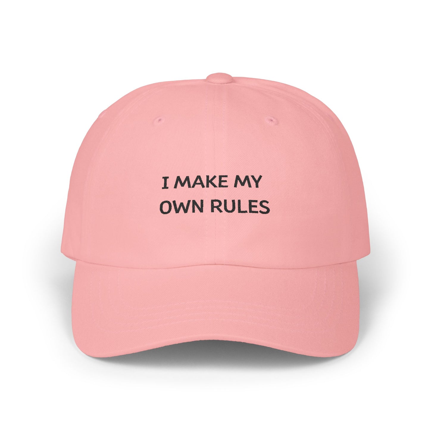 WTHINGS - I make my own rules Cap  Coole Baseballmütze für Selbstbestimmer & Rebell*innen  100% Baumwolle, verstellbar, bequem