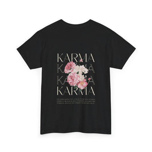 WTHINGS - T-Shirt mit Karma und Blumen Design
