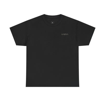 T-Shirt mit Karma und Blumen Design