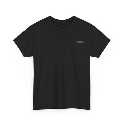 T-Shirt mit Karma und Blumen Design