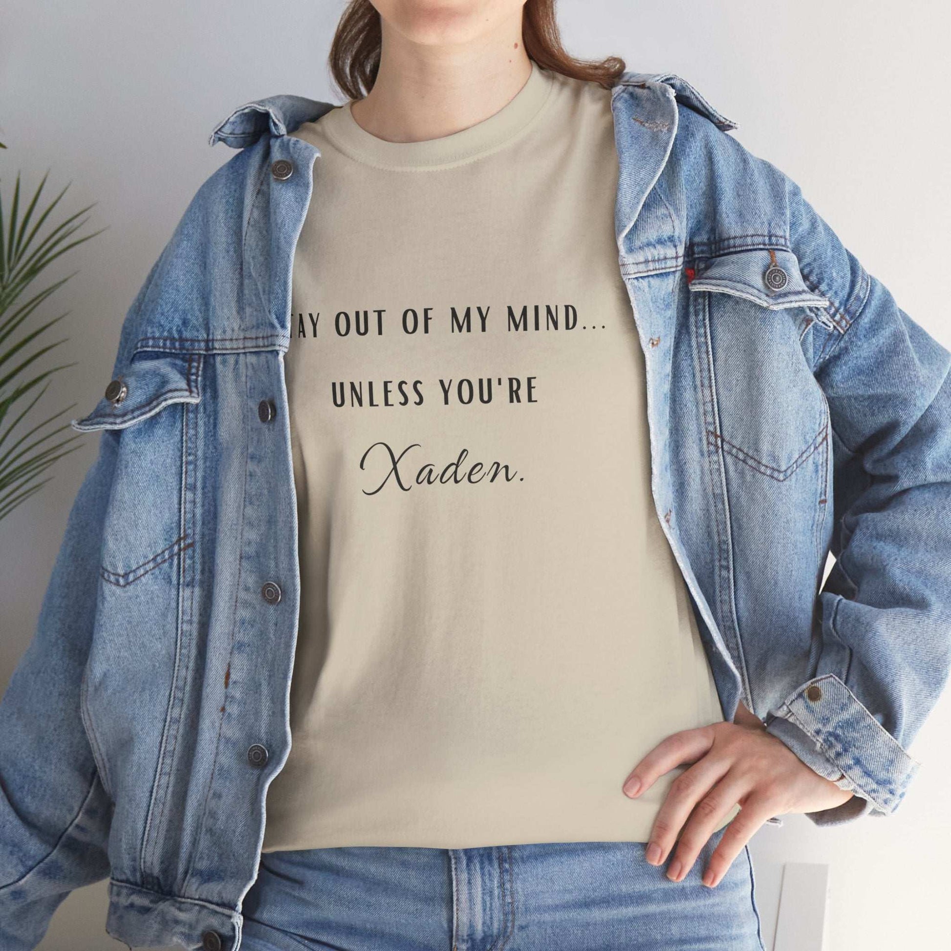 Stay Out of My Mind T-Shirt  |  Xaden | Fourth Wing, Iron Flame, Onyx Storm Fans | Romantasy | Book Boyfriend Shirt