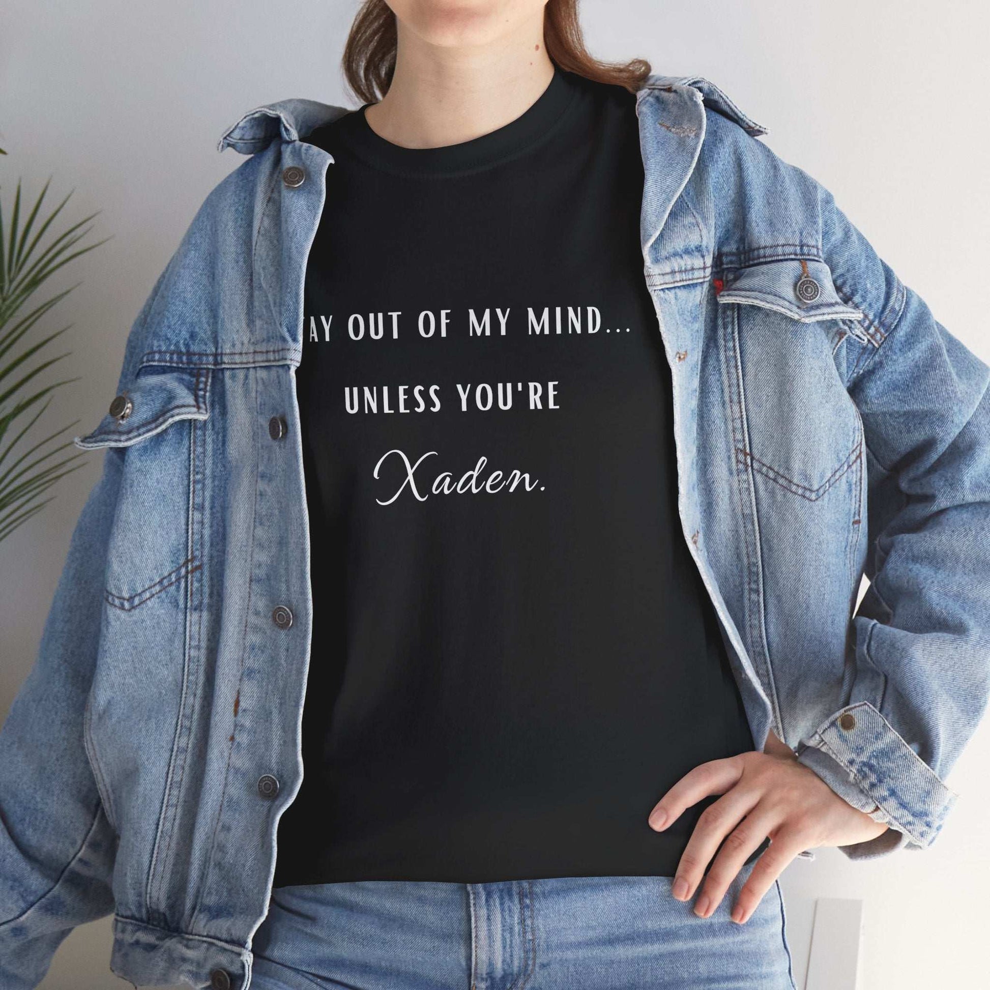 Stay Out of My Mind T-Shirt  |  Xaden | Fourth Wing, Iron Flame, Onyx Storm Fans | Romantasy | Book Boyfriend Shirt
