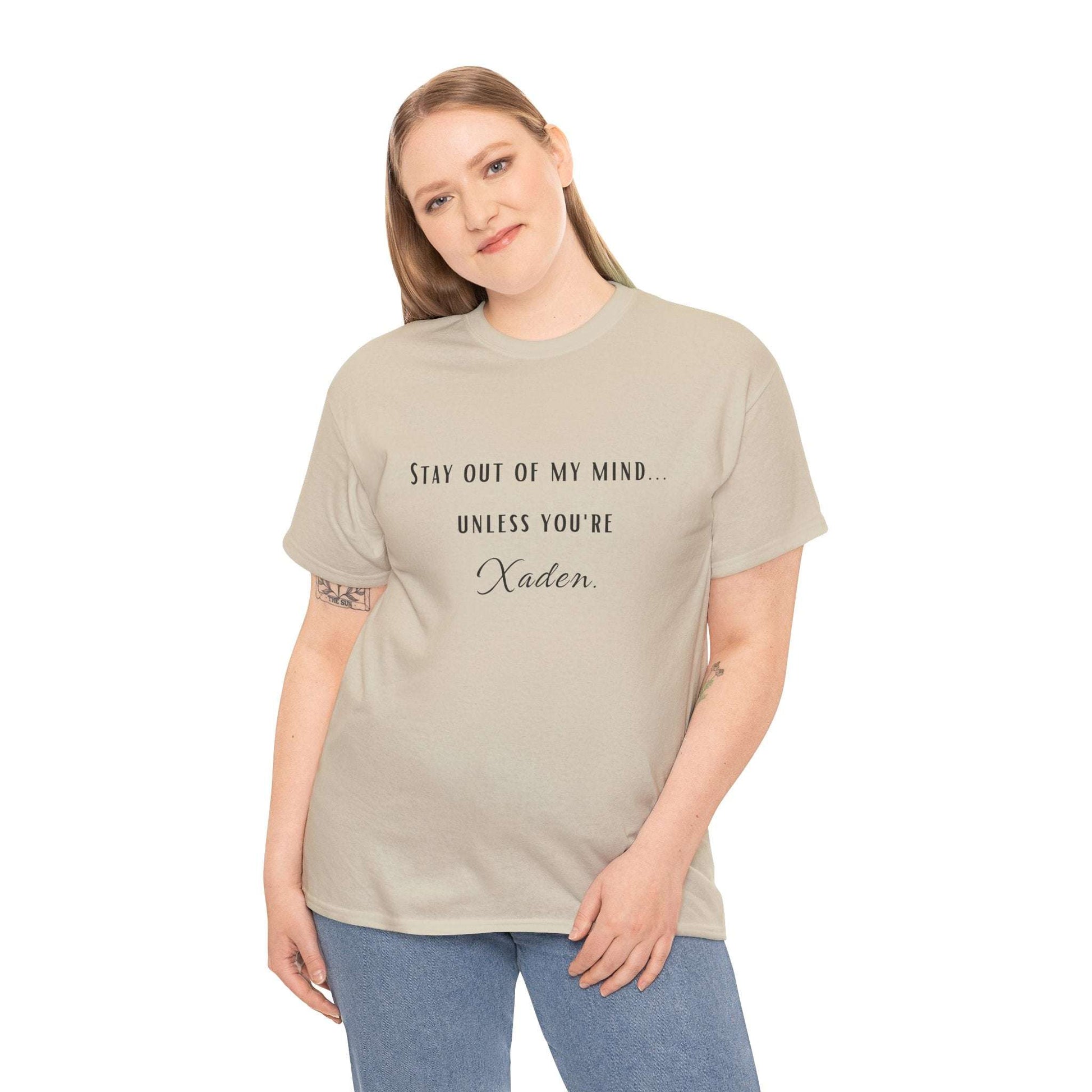 Stay Out of My Mind T-Shirt  |  Xaden | Fourth Wing, Iron Flame, Onyx Storm Fans | Romantasy | Book Boyfriend Shirt