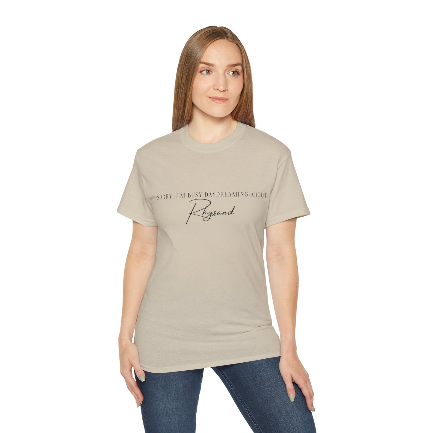 WTHINGS - T-Shirt mit Spruch "Sorry I'm busy daydreaming about Rhysand"