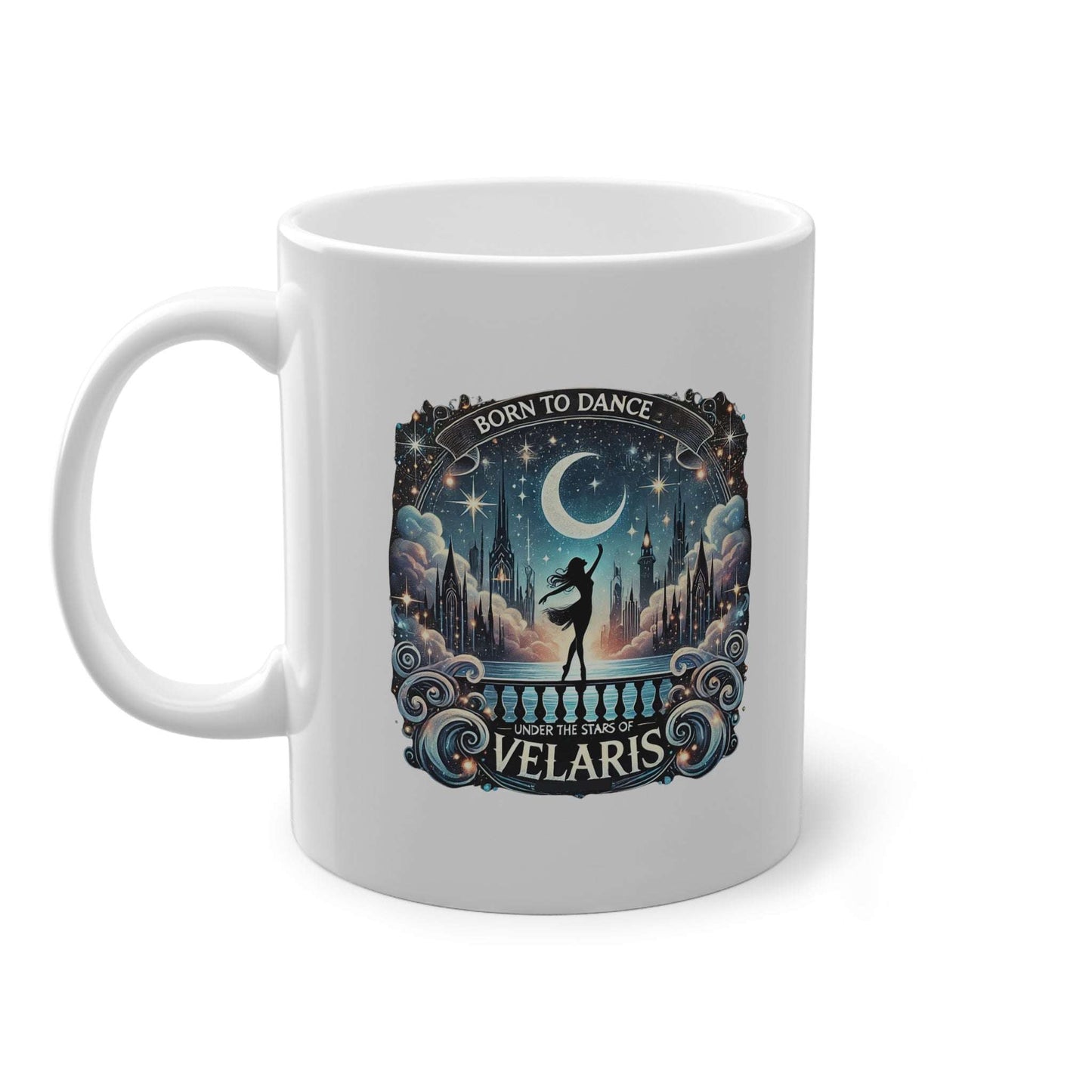 WTHINGS - Born to Dance Under the Stars of Velaris  ACOTAR Fantasy Mug | Night Court Aesthetic | Bookish Gift for Readers & Dreamers