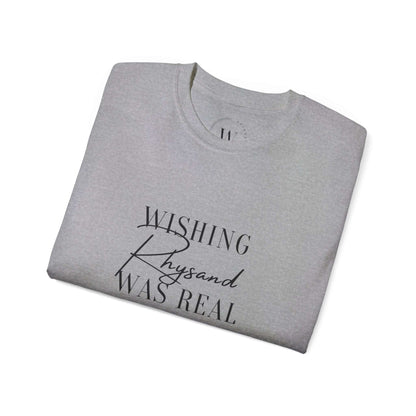 T-Shirt mit Spruch "Wishing Rhysand was real"