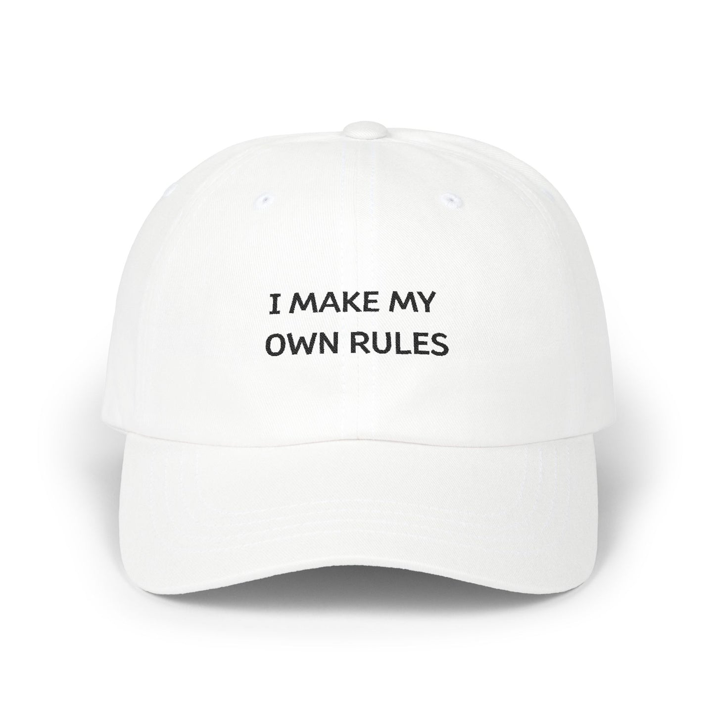 WTHINGS - I make my own rules Cap  Coole Baseballmütze für Selbstbestimmer & Rebell*innen  100% Baumwolle, verstellbar, bequem