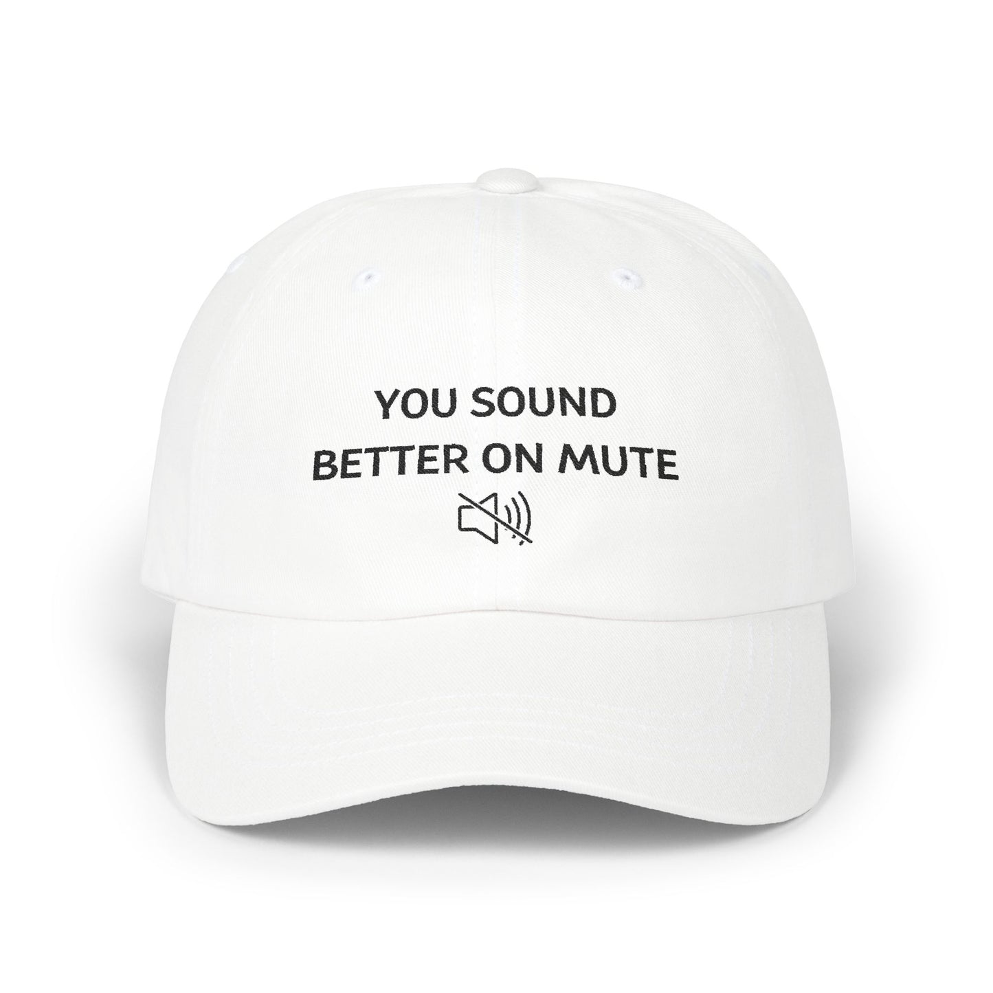 WTHINGS - Cap mit Spruch "You sound better on mute"