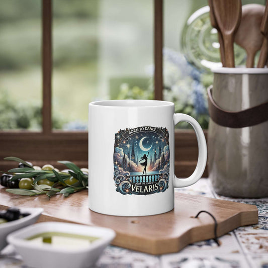 WTHINGS - Born to Dance Under the Stars of Velaris  ACOTAR Fantasy Mug | Night Court Aesthetic | Bookish Gift for Readers & Dreamers