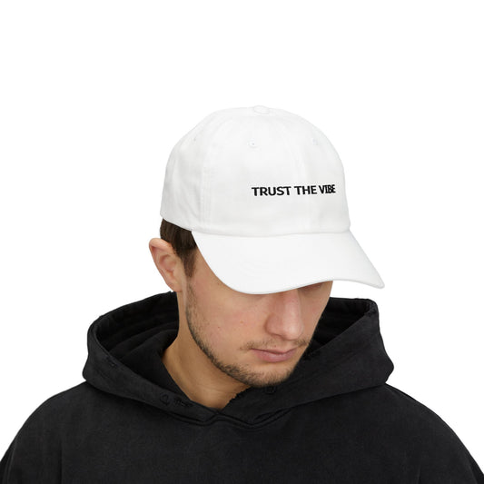 WTHINGS - Trust the vibe Cap  Positive & stylische Baseballmütze für alle, die ihrem Gefühl vertrauen, 100% Baumwolle, verstellbar, bequem