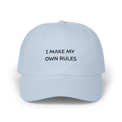I make my own rules Cap  Coole Baseballmütze für Selbstbestimmer & Rebell*innen  100% Baumwolle, verstellbar, bequem