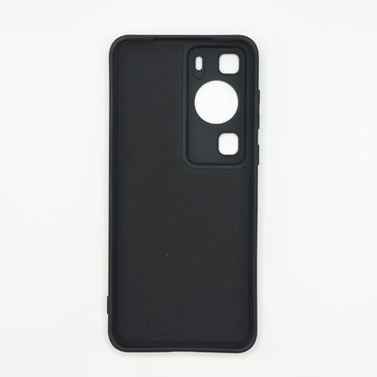 Handyhülle für Huawei P60, schwarz mit Samtschutz