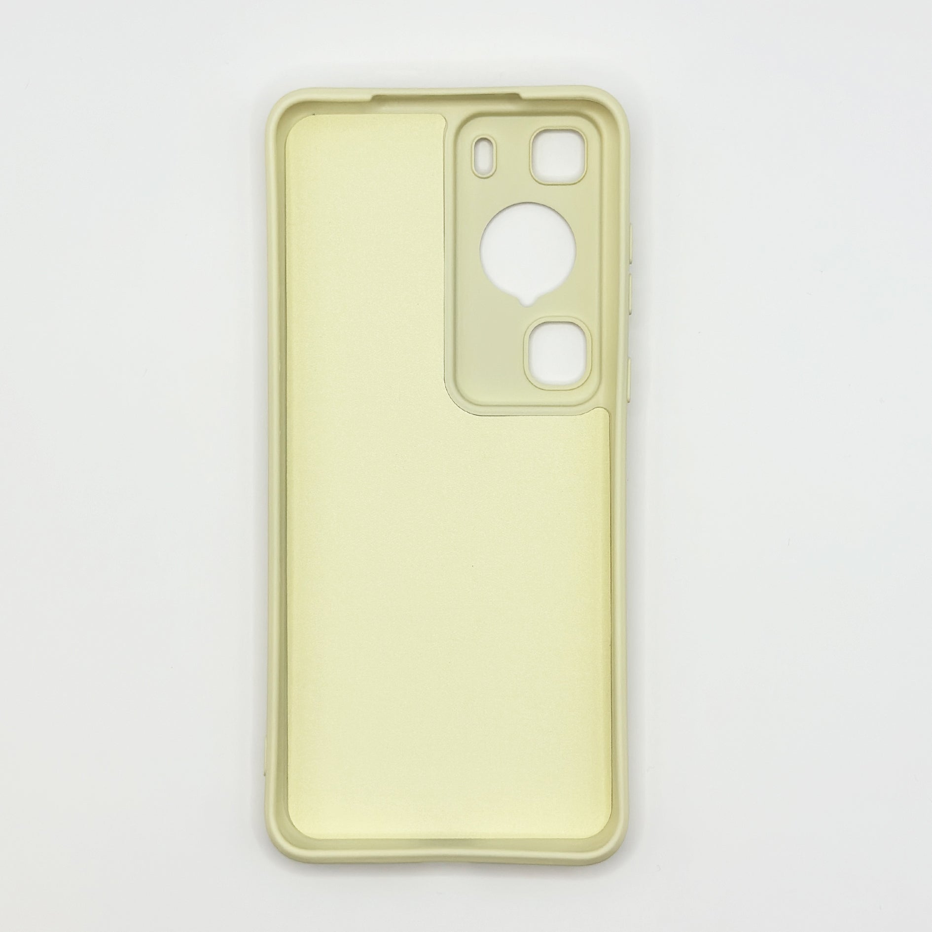 Handyhülle für Huawei P60, weiss mit Samtschutz