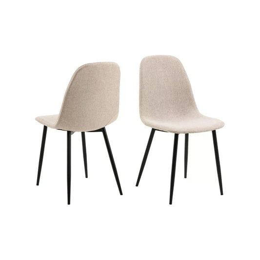 WTHINGS - AC Design Stuhl Celia 4 Stück, Beige